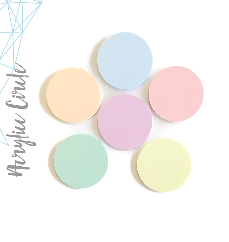 ***NEW ***Acrylic Circle Pastel (Package.Price)