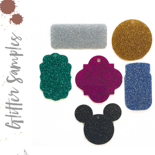 Acrylic Glitter Keychain Samples (Pack 24 Units)