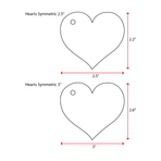 UV Printing Acrylic Keychains Heart Right Hole