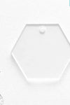 Laser Engraving Acrylic Keychains Horizontal Hexagon