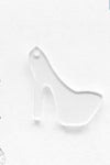 Laser Engraving Acrylic Keychains High Heels
