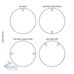 Acrylic Jewelry Cross Rounded