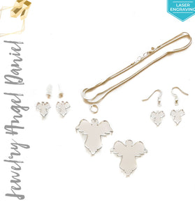 Laser Engraving Acrylic Jewelry Angel Daniel