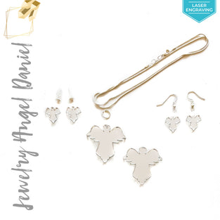 Laser Engraving Acrylic Jewelry Angel Daniel