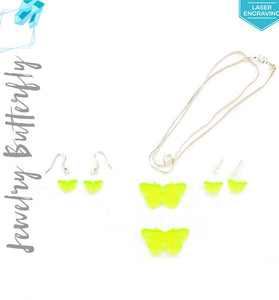Laser Engraving Acrylic Jewelry Butterfly
