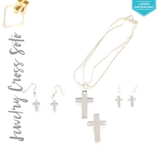 Laser Engraving Acrylic Jewelry Cross
