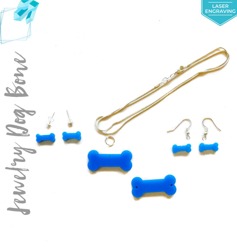 Laser Engraving Acrylic Jewelry Dog Bone