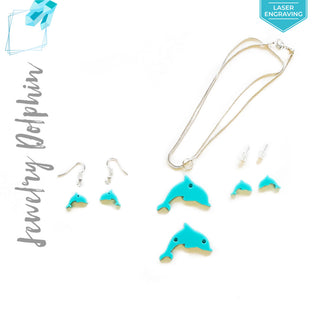 Laser Engraving Acrylic Jewelry Dolphin