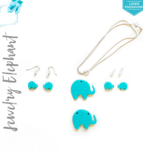 Laser Engraving Acrylic Jewelry Elephant