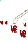 Laser Engraving Acrylic Jewelry Love