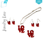 Laser Engraving Acrylic Jewelry Love