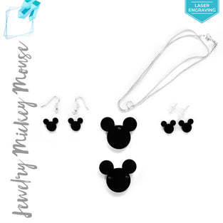 Laser Engraving Acrylic Jewelry Mouse Head