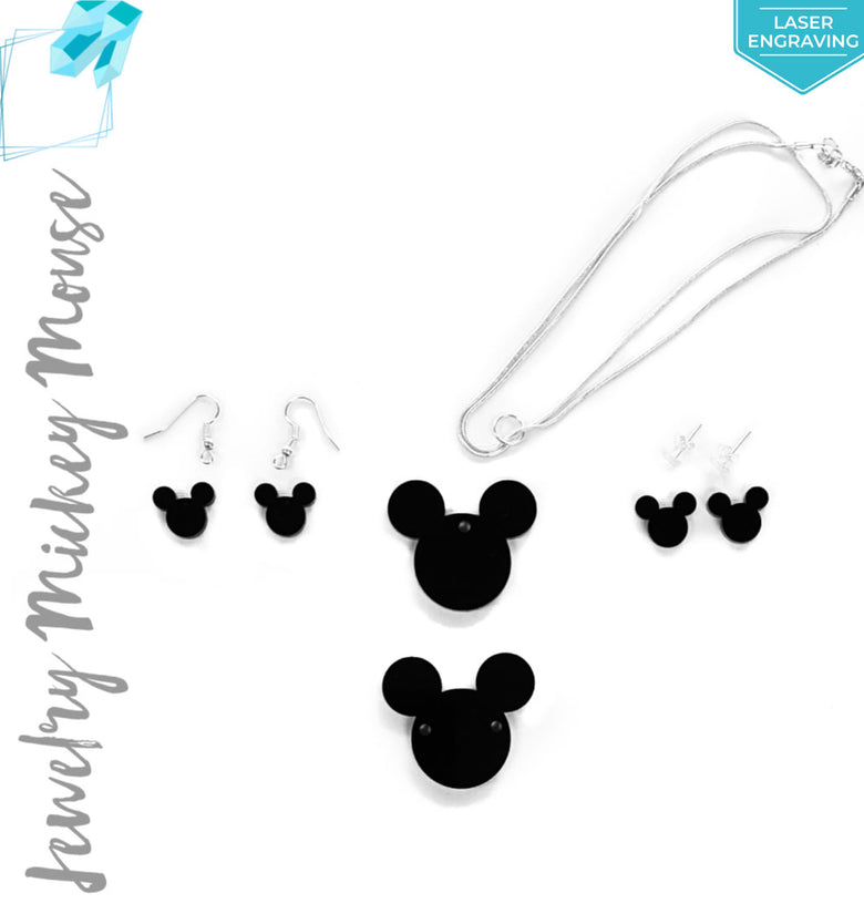 Laser Engraving Acrylic Jewelry Mouse Head