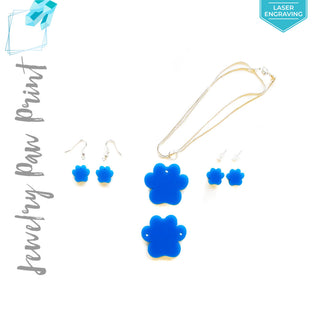 Laser Engraving Acrylic Jewelry Paw Print