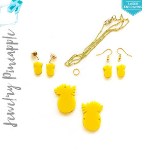 Laser Engraving Acrylic Jewelry Pine Apple