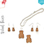 Laser Engraving Wood Jewelry Bear (Package.Price)