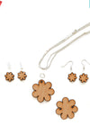 Laser Engraving Wood Jewelry Flower (Package.Price)