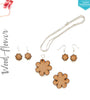 Laser Engraving Wood Jewelry Flower (Package.Price)