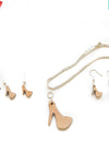 Laser Engraving Wood Jewelry Heels (Package.Price)