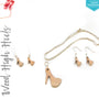 Laser Engraving Wood Jewelry Heels (Package.Price)