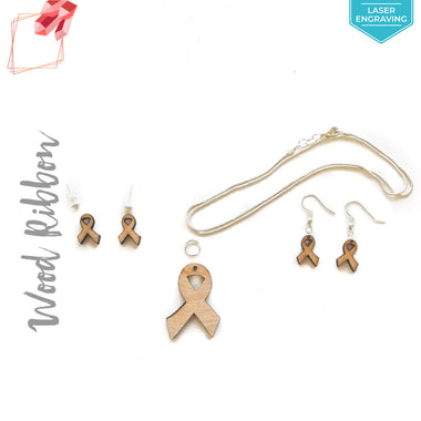 Laser Engraving Wood Jewelry Ribbon (Package.Price)