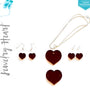 Laser Engraving Acrylic Jewelry Hearts