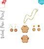Laser Engraving Wood Jewelry Paw Print (Package.Price)