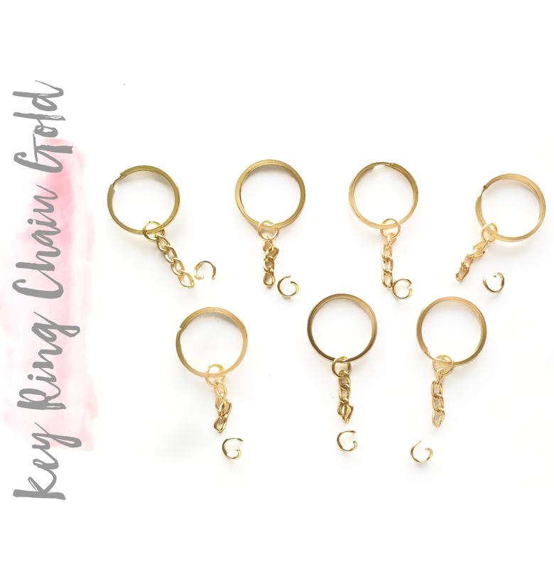 Key Ring W. Chain Gold (Package.Price)
