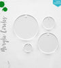 Laser Engraving Acrylic Circles Clear With Hole (Package.Price)