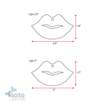 Acrylic Keychains Woman Lips
