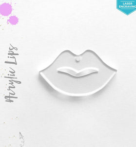 Laser Engraving Acrylic Keychains Woman Lips