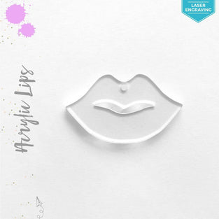 Laser Engraving Acrylic Keychains Woman Lips