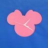 Acrylic Mouse Head with Ribbon Clock***Choose your favorite color*** (Unit.Price)