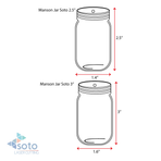 UV Printing Acrylic Keychains Mason Jar Soto