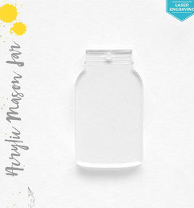 Laser Engraving Acrylic Keychains Mason Jar