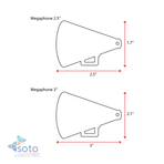 Wood Keychain Megaphone (Package.Price)