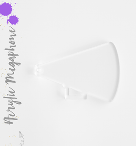 Acrylic Keychains Megaphone