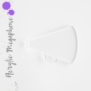 Acrylic Keychains Megaphone