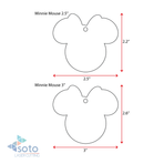 UV Printing Wood Keychain Mouse Head with Ribbon (Package.Price)
