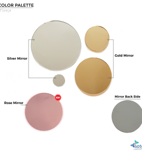 Acrylic Circle Mirror (Package.Price)