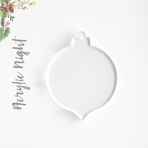 Acrylic Christmas Ornaments Large Night