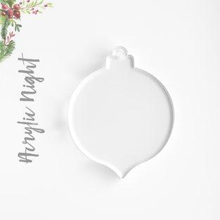 Acrylic Christmas Ornaments Large Night
