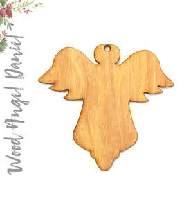 Wood Christmas Ornaments Angel Daniel (Package.Price)