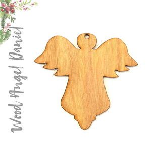 Wood Christmas Ornaments Angel Daniel (Package.Price)