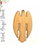 Wood Christmas Ornaments Angel David (Package.Price)