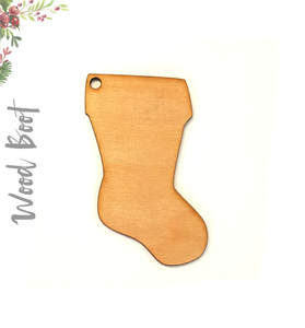 Wood Christmas Ornaments Boot (Package.Price)