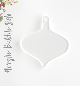 Acrylic Christmas Ornaments Large Bubble Soto