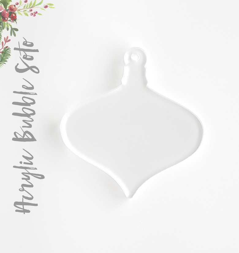 Acrylic Christmas Ornaments Large Bubble Soto