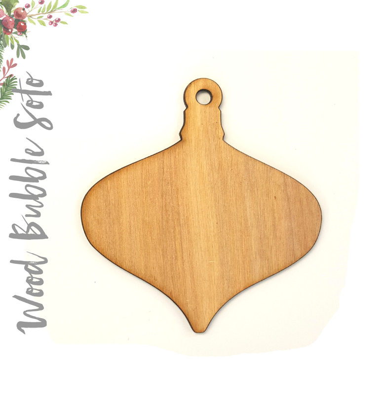 Wood Christmas Ornaments Bubble Soto (Package.Price)
