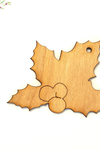 Wood Christmas Ornaments Leaves (Package.Price)